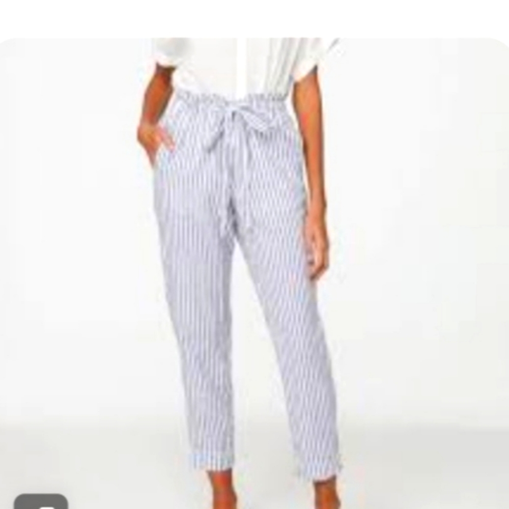Beachlunchlounge striped lenin pant